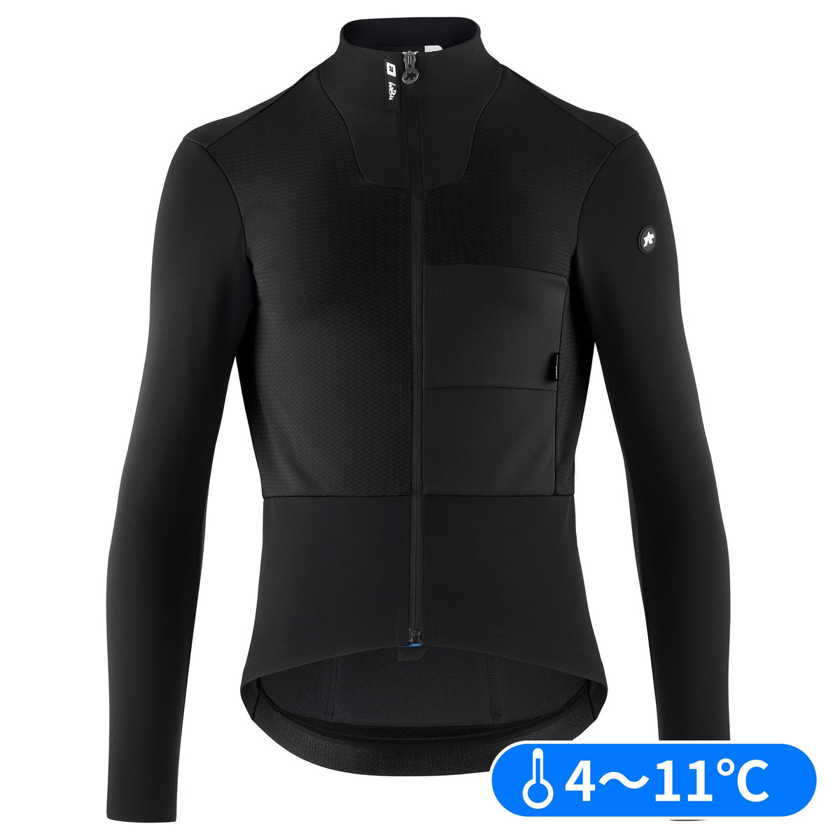 【OUTLET】2025 EQUIPE R "HABU" WINTER JACKET S11 black(全体的に軽やかながら、腕の暖かさをより強化したウィンタージャケット)