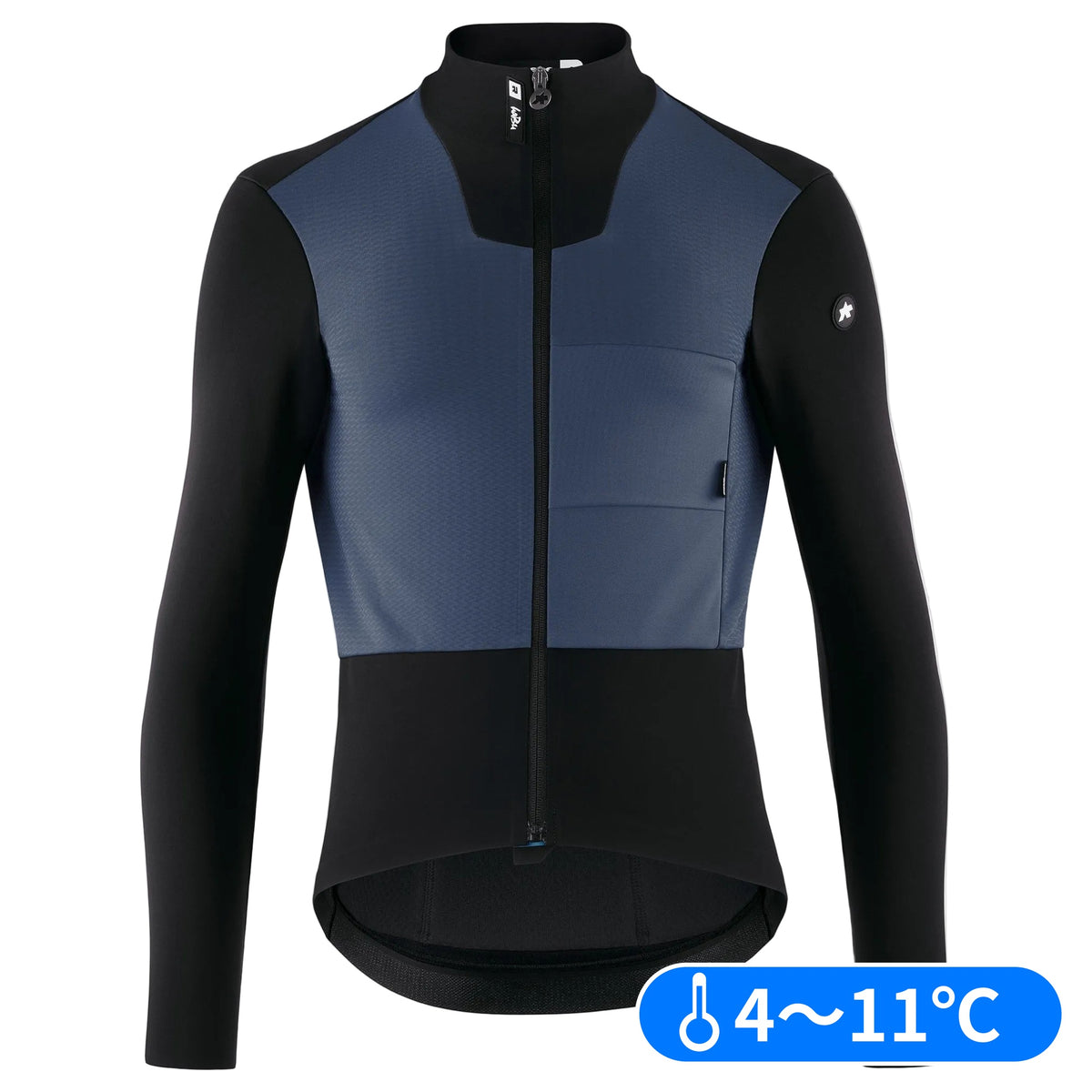 【OUTLET】2024 EQUIPE R "HABU" WINTER JACKET S11 stone blue(全体的に軽やかながら、腕の暖かさをより強化したウィンタージャケット)