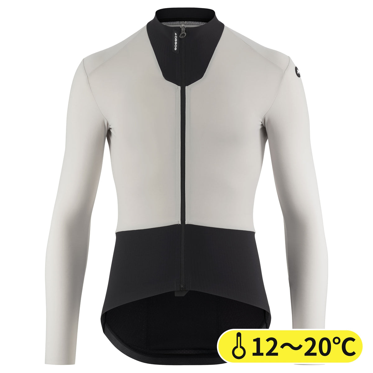 EQUIPE R SPRING FALL JERSEY S11 almond milk(フリース素材に背面メッシュを組み合わせた、秋向けのエアロフィット長袖ジャージ)