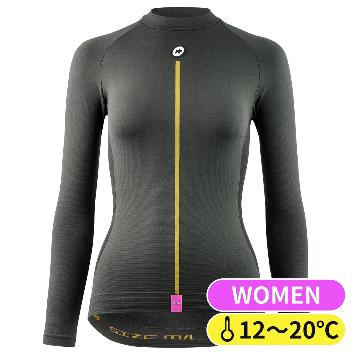 WOMEN'S SPRING FALL LS SKIN LAYER P1(極薄の保温素材を使用することで対応温度域の広い、秋向けの長袖インナー)