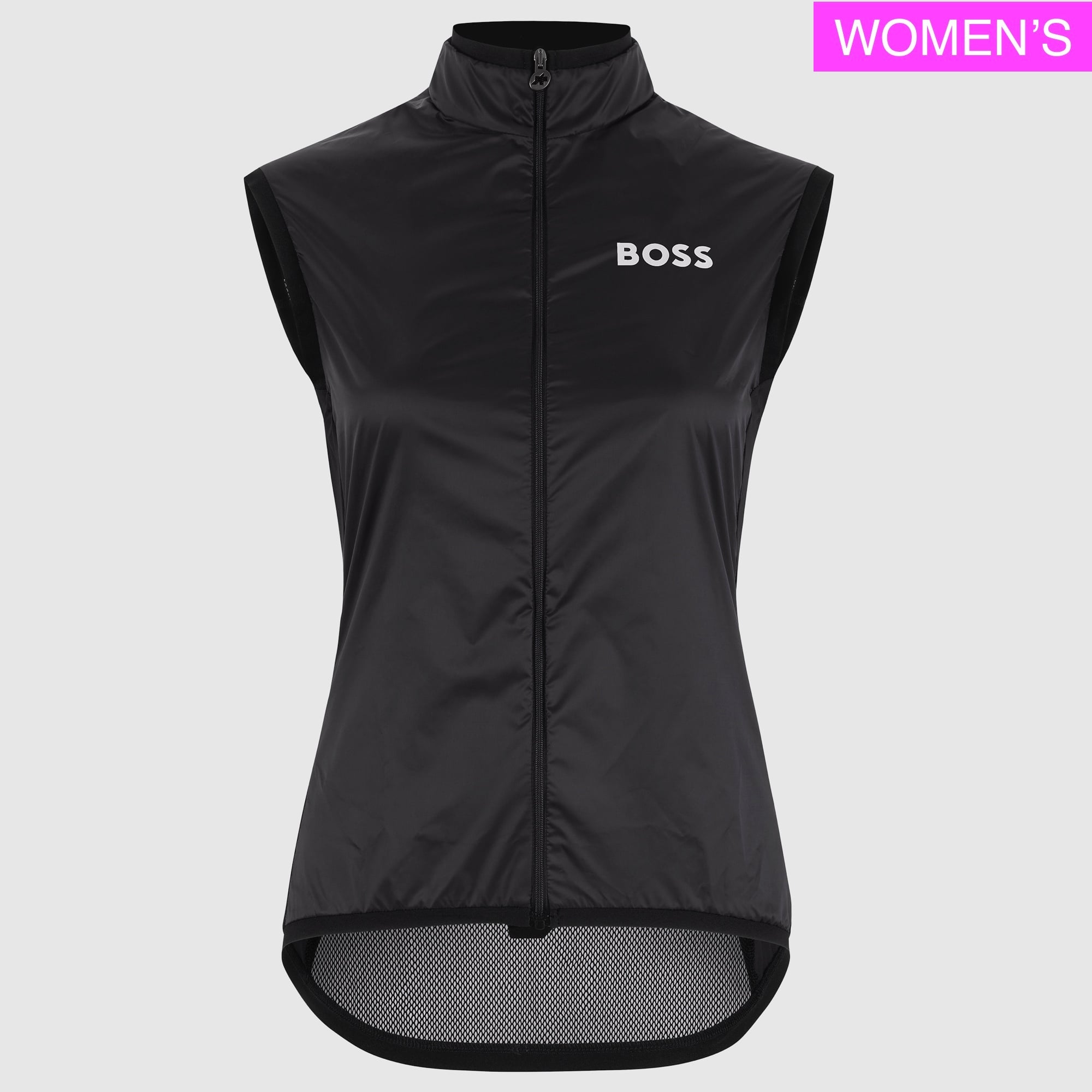【OUTLET】2024 BOSS × ASSOS / UMA GT WIND VEST C2 black（レディース 極薄・超軽量でコンパクトに収納できるウィンドベスト）