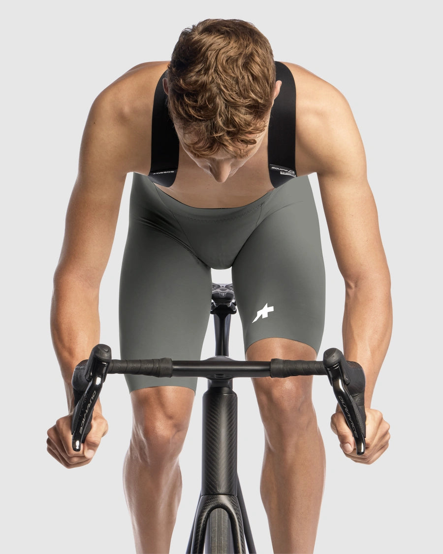 EQUIPE R BIB SHORTS S11 edge green（レーシング系 ビブショーツ / パッド厚9mm）