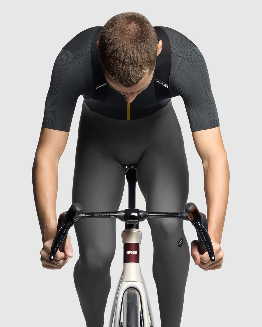 【新入荷】MILLE GT SPRING FALL BIB TIGHTS S11 robust grey（アソス史上最も薄手の、早い使い始めが可能なビブタイツ / パッド厚12mm）