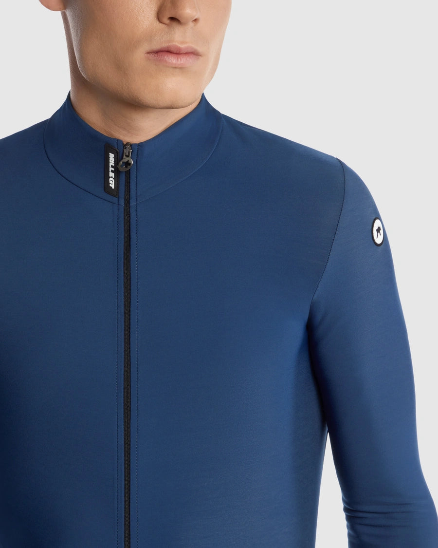 MILLE GT SPRING FALL LS JERSEY C2 stone blue（フリース生地で柔らかな長袖ジャージ）