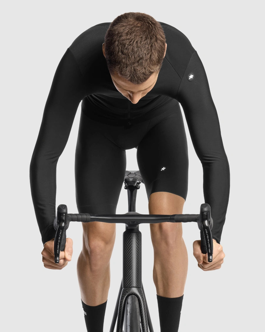 EQUIPE R SPRING FALL JERSEY S11 black（正面と腕はフリース、背面はメッシュのエアロフィットジャージ）