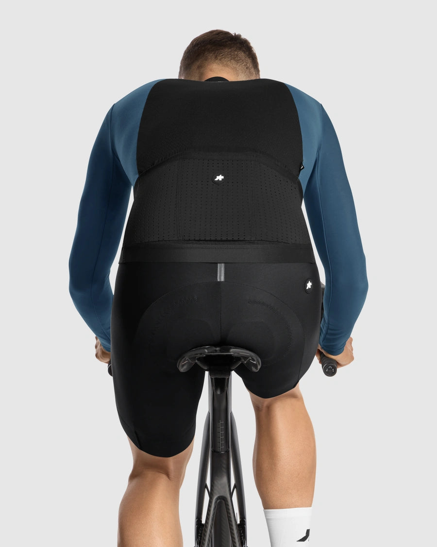 【OUTLET】2026 EQUIPE R SPRING FALL JERSEY S11 petrol blue（フリース素材に背面メッシュを組み合わせた、秋向けのエアロフィット長袖ジャージ）