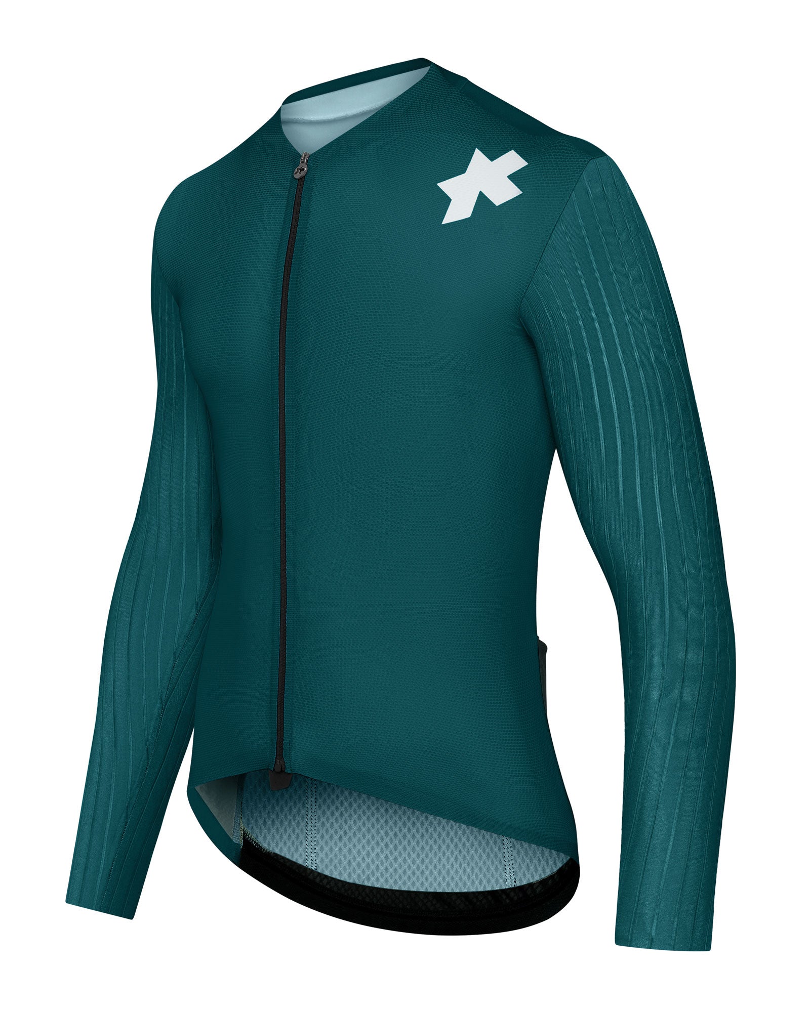 ASSOS（アソス）春秋向け フロントパネル2層構造 レース系ジャージ / S ASSOS / アソス】EQUIPE RS LS JERSEY S11 deep petrol（上級グレード