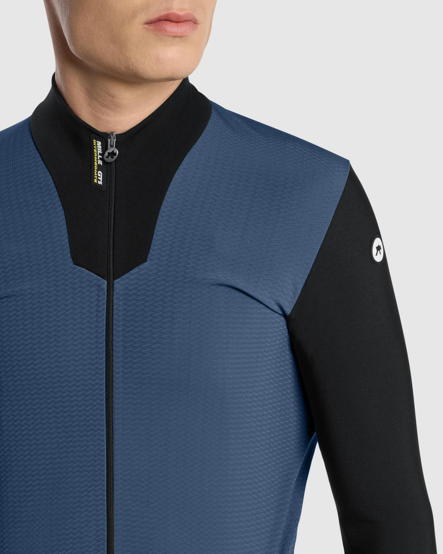 【再入荷・OUTLET】2024 MILLE GTS SPRING FALL JACKET C2 stone blue（春秋向け ソフトシェルとメッシュとフリースのハイブリッドジャケット）
