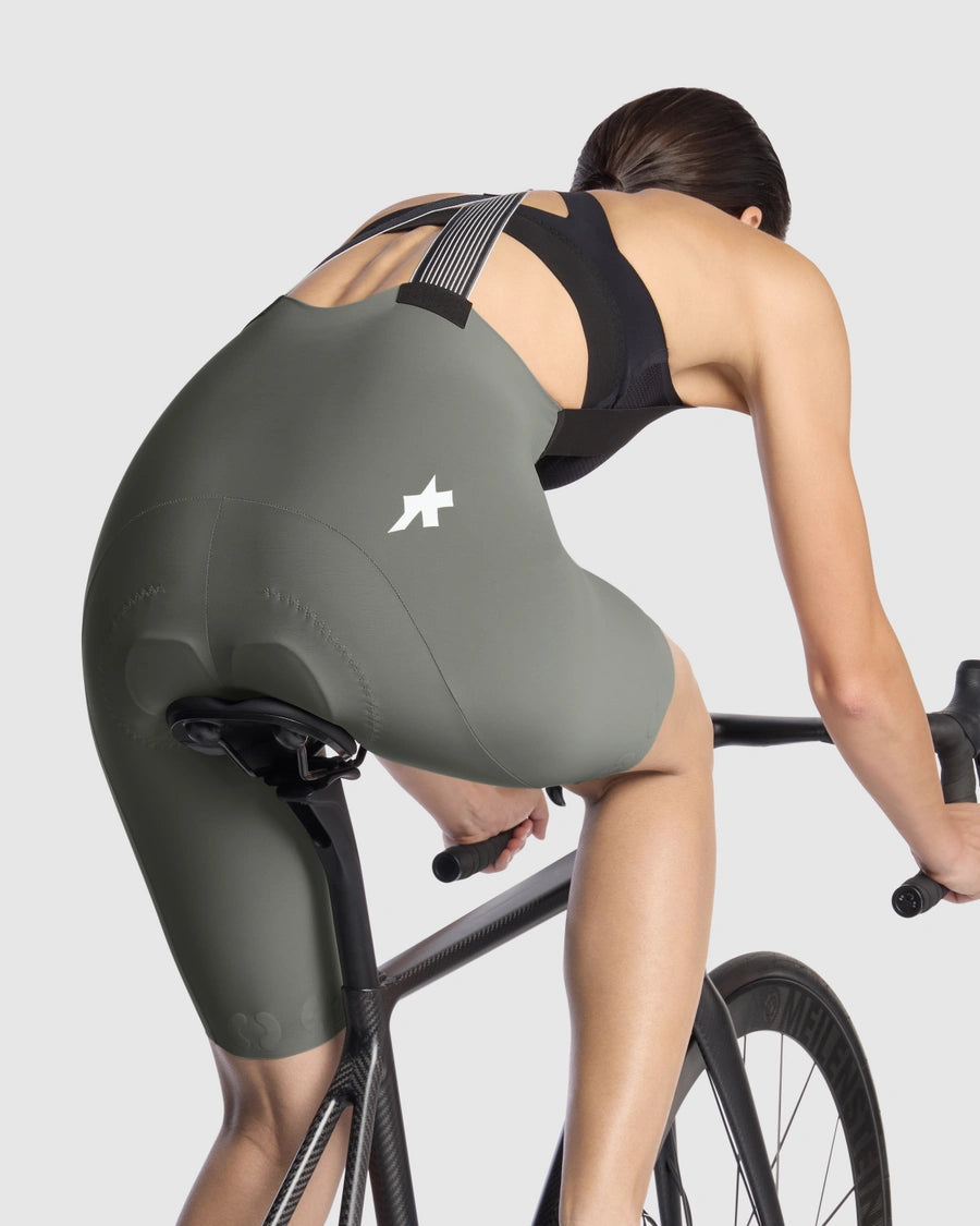 DYORA R BIB SHORTS S11 edge green（レディース レーシング系 ビブショーツ / パッド厚9mm）