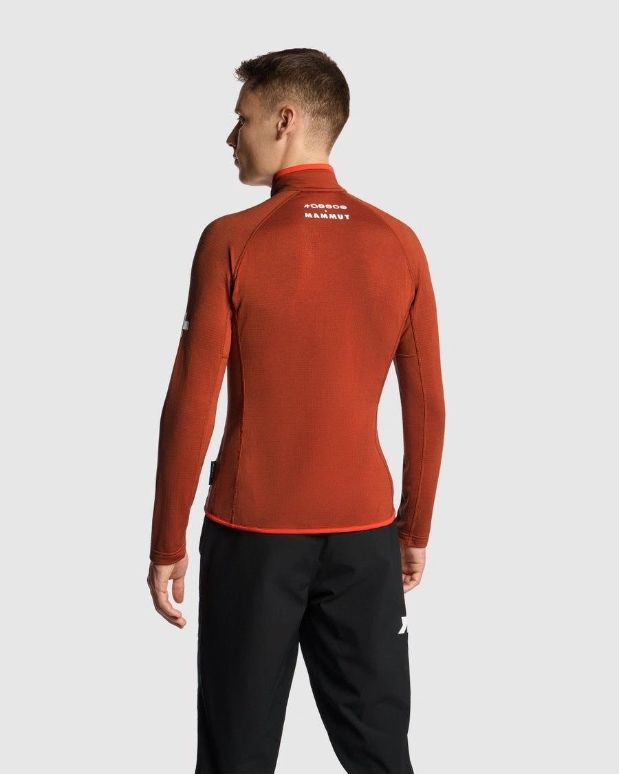 【ASSOS × MAMMUT】AENERGY LIGHT ML JACKET MEN rust（極薄フリース素材のミドルレイヤー）