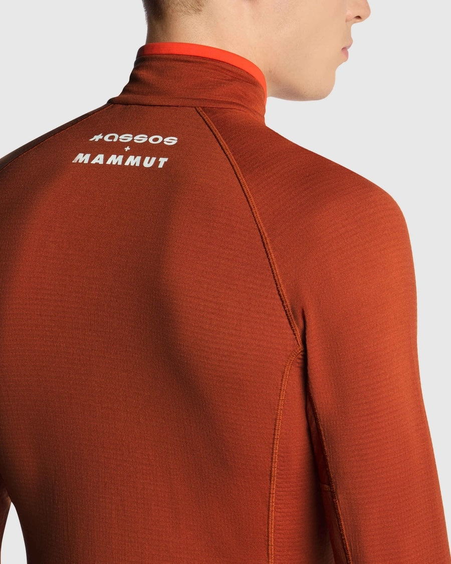 【ASSOS × MAMMUT】AENERGY LIGHT ML JACKET MEN rust（極薄フリース素材のミドルレイヤー）