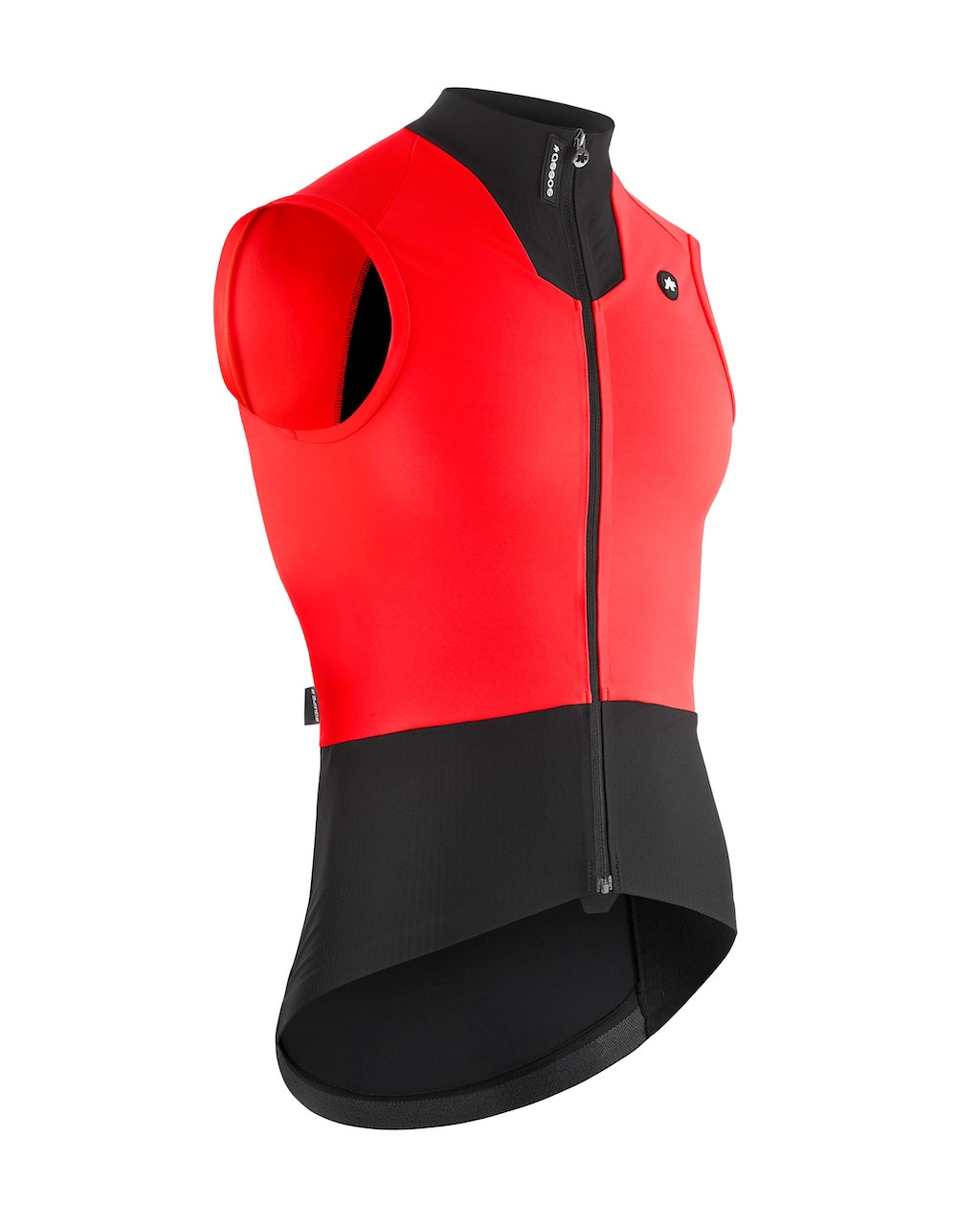 【新色】EQUIPE R SPRING FALL GILET S11 lolly red（背面ポケットの付いた、柔らかいフリース生地を使った保温性ベスト）