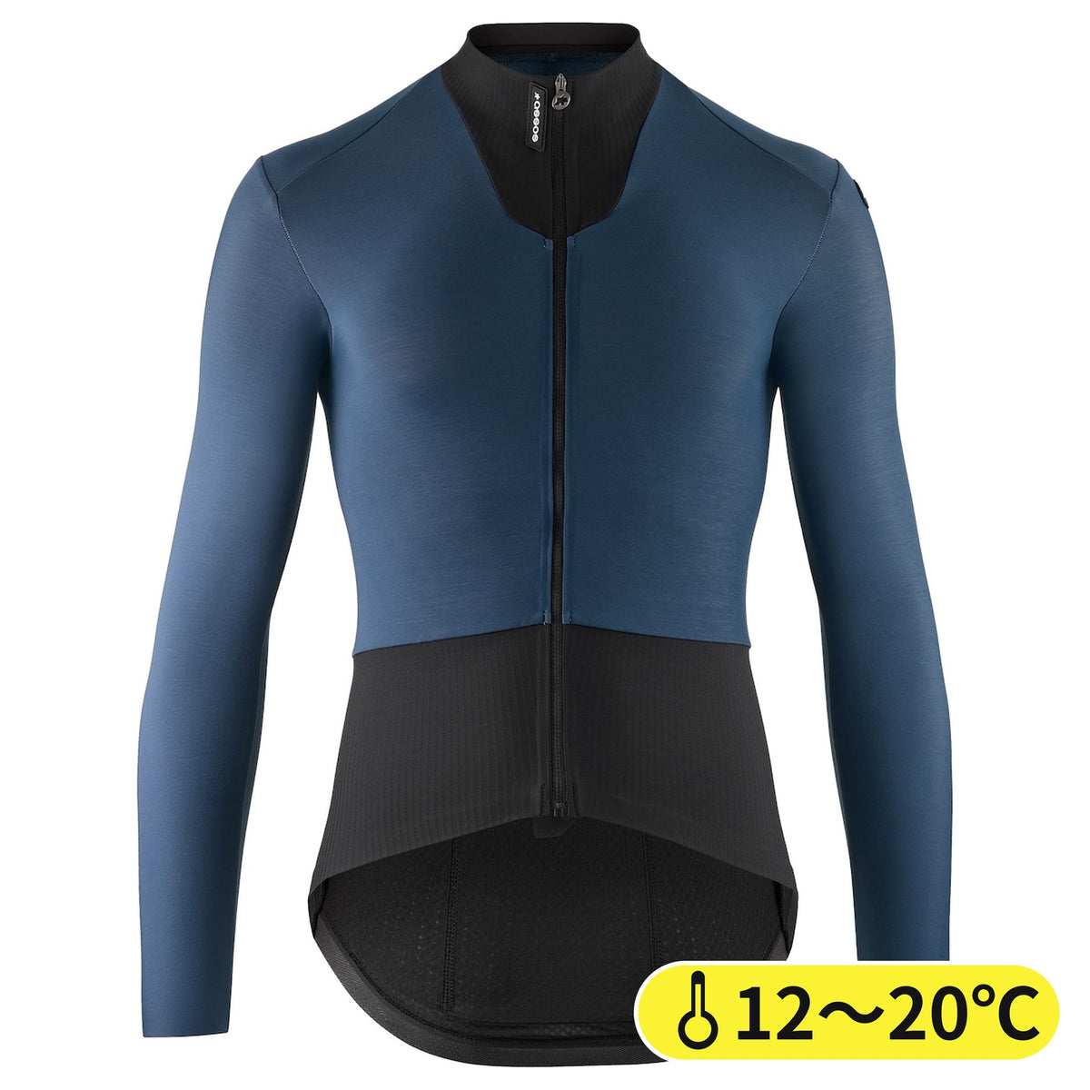 【OUTLET】2026 EQUIPE R SPRING FALL JERSEY S11 petrol blue（フリース素材に背面メッシュを組み合わせた、秋向けのエアロフィット長袖ジャージ）