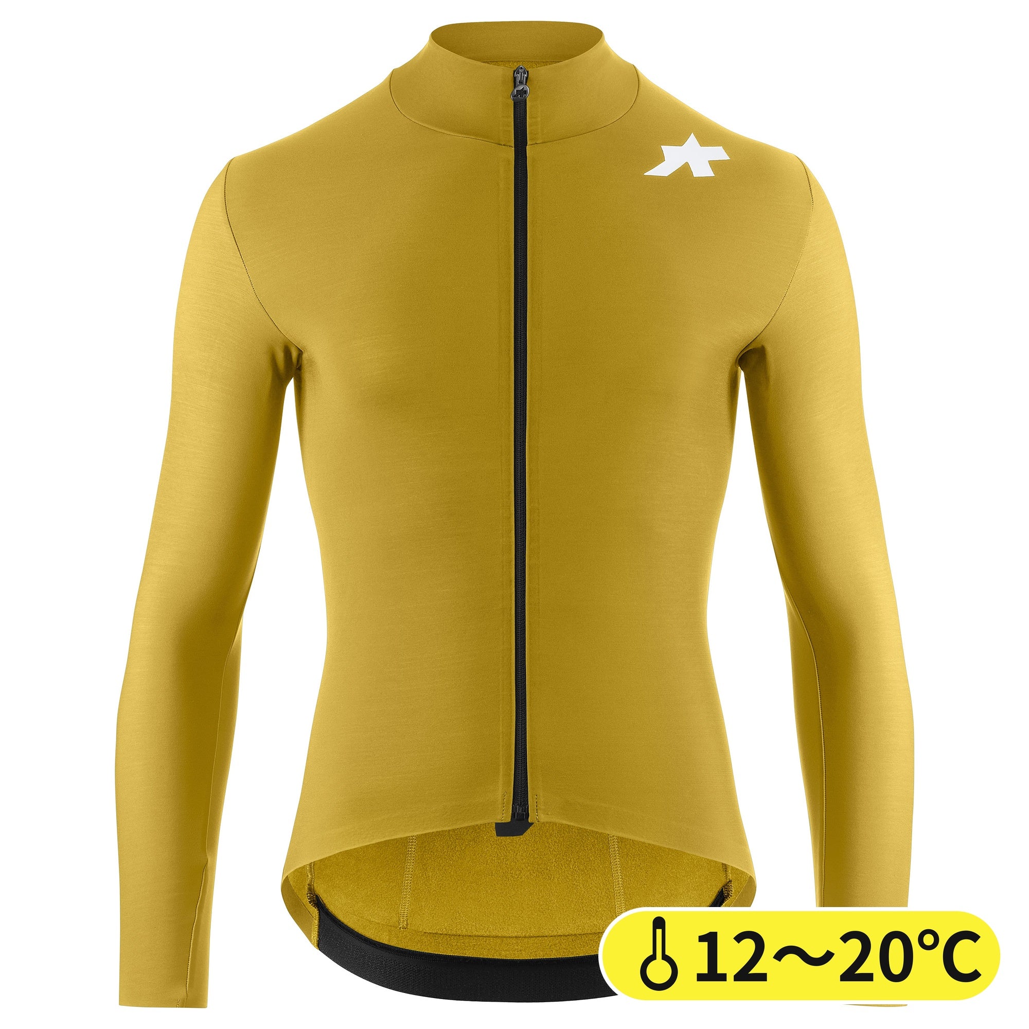 【新入荷】MILLE GT SPRING FALL JERSEY S11 golden yellow（全体が柔らかなフリース生地の、秋向けの長袖ジャージ）