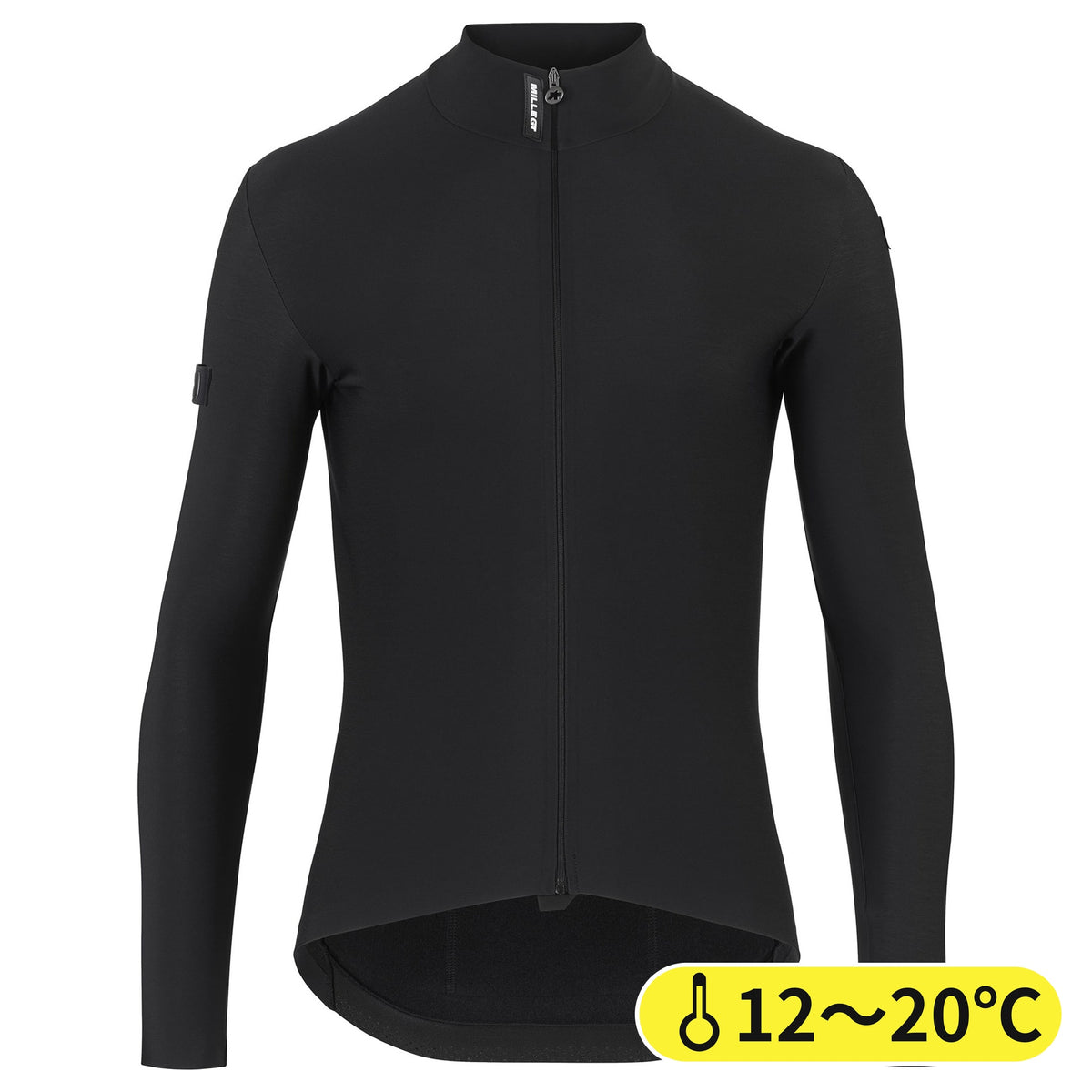【OUTLET】2025 MILLE GT SPRING FALL LS JERSEY C2 black（全体が柔らかなフリース生地の、秋向けの長袖ジャージ）