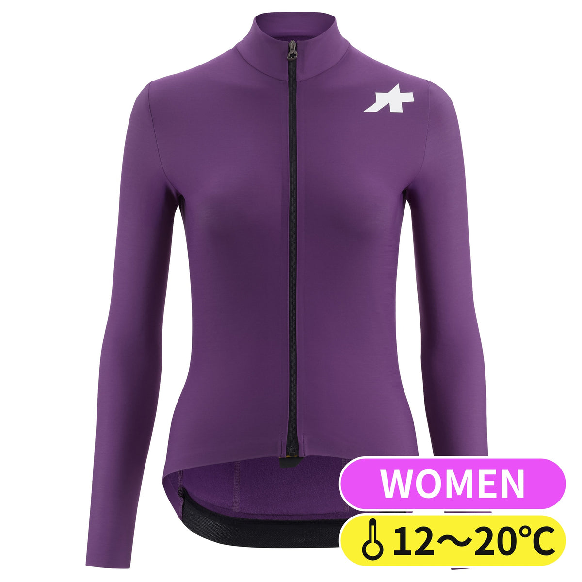 【新入荷】WOMEN'S MILLE GT SPRING FALL JERSEY S11 wisteria violet（レディース 全体が柔らかなフリース生地の、秋向けの長袖ジャージ）