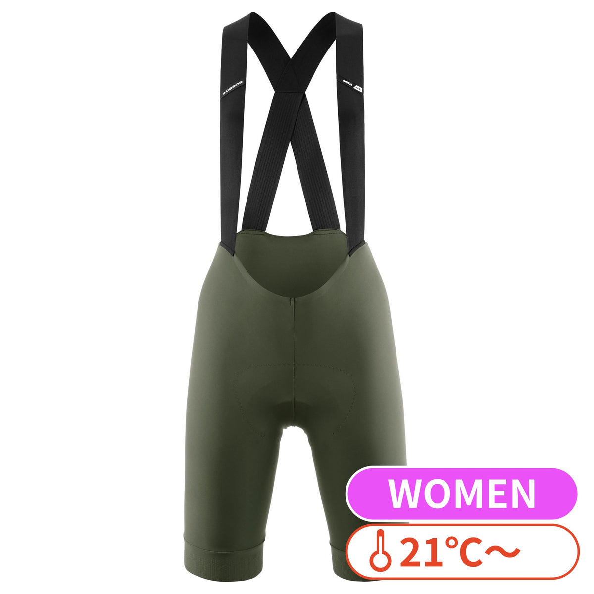 【OUTLET】2026 UMA GT BIB SHORTS S11 moss green（標準グレード / レディース エンデュランス ビブショーツ / パッド厚12mm）