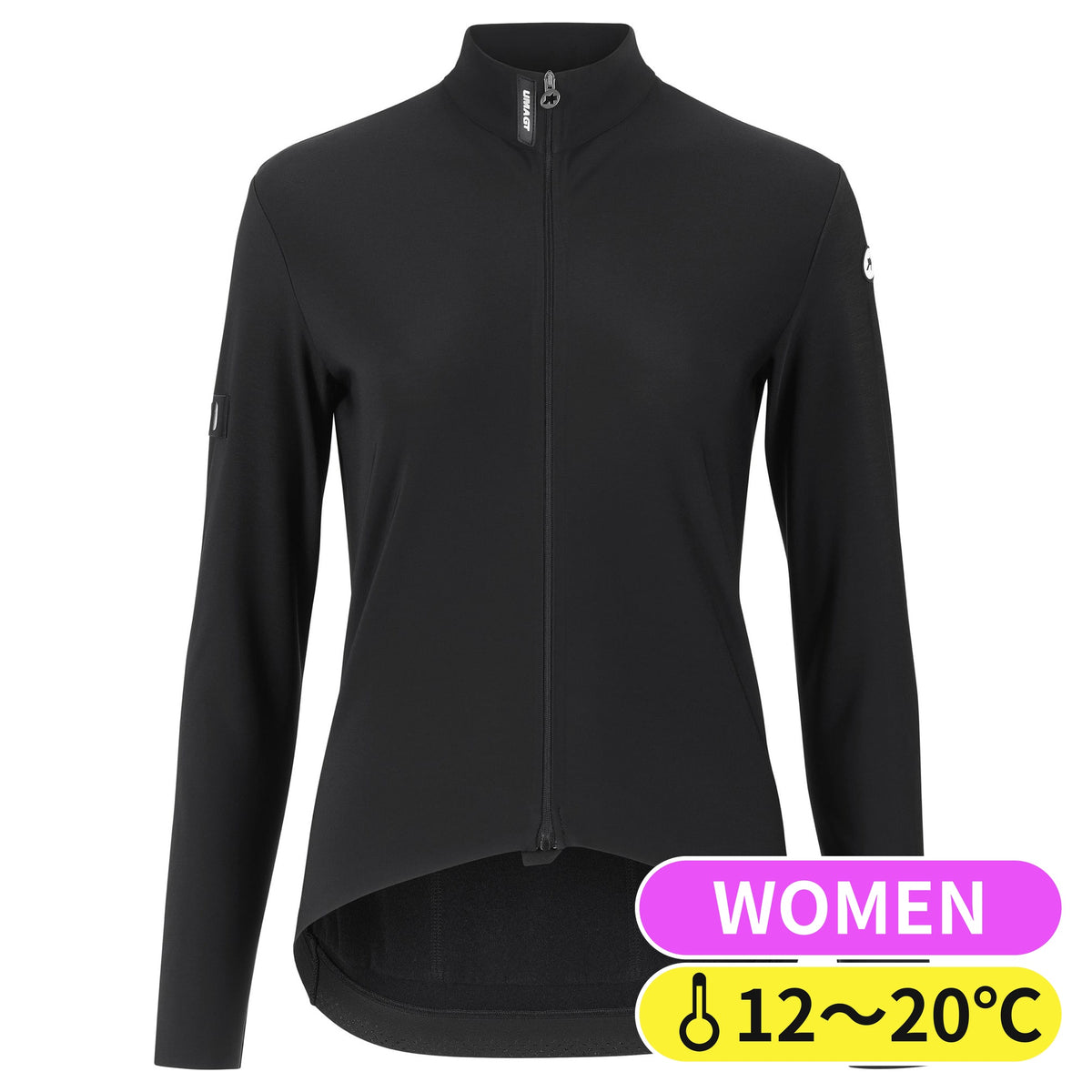 【OUTLET】2025 UMA GT SPRING FALL JERSEY C2 black（レディース 春秋・初冬向け フリース生地で柔らかな長袖ジャージ）