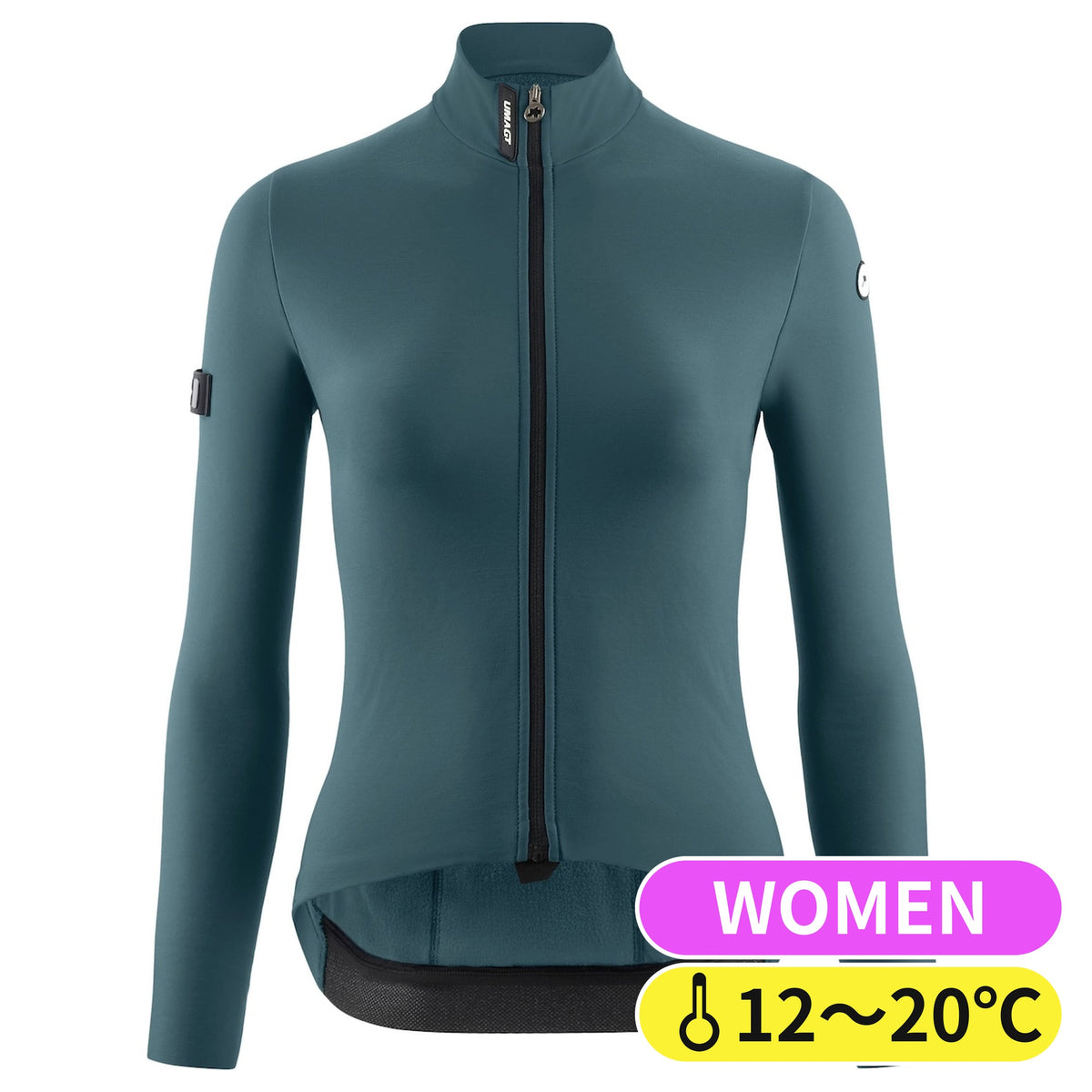 【OUTLET】2025 UMA GT SPRING FALL JERSEY C2 foundation green（全体が柔らかなフリース生地の、秋向けの長袖ジャージ）