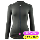 WOMEN'S SPRING FALL LS SKIN LAYER P1（極薄の保温素材を使用することで対応温度域の広い、秋向けの長袖インナー）