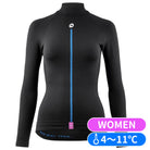 WOMEN'S WINTER LS SKIN LAYER P1（標準的な暖かさの、冬向けの長袖インナー）