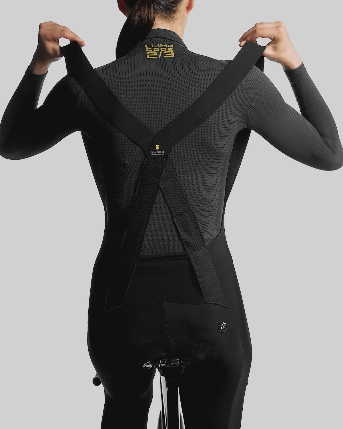 UMA GT SPRING FALL BIB TIGHTS S11 black（レディース 全体が薄手の