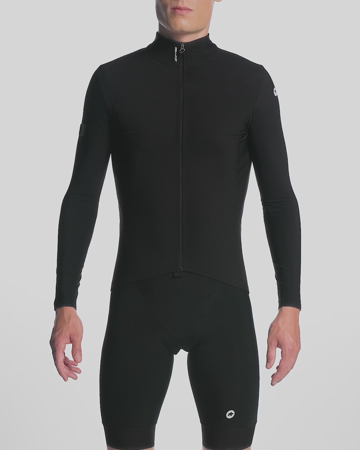 【OUTLET】2025 MILLE GT SPRING FALL LS JERSEY C2 black（全体が柔らかなフリース生地の、秋向けの長袖ジャージ）