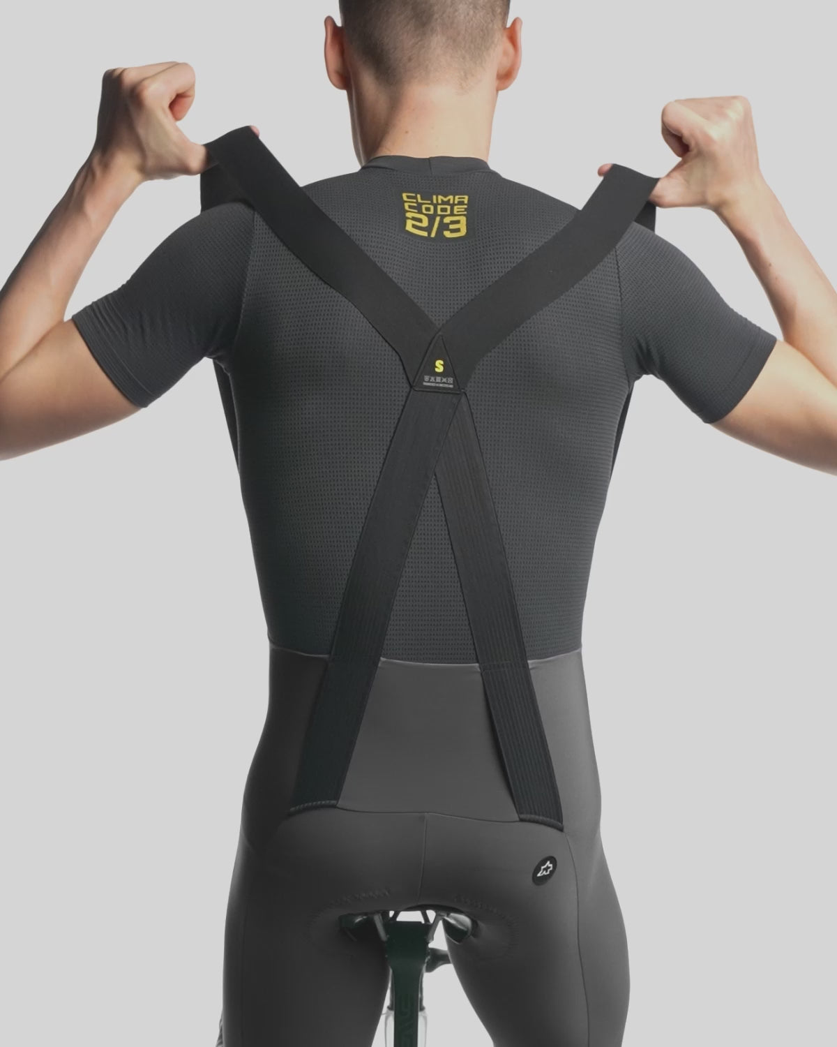 【新入荷】MILLE GT SPRING FALL BIB TIGHTS S11 robust grey（アソス史上最も薄手の、早い使い始めが可能なビブタイツ / パッド厚12mm）