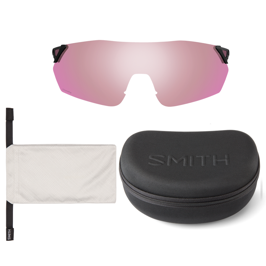 【SMITH / スミス】REVERB PIVLOCK アジアンフィット　Matte Black（ChromaPop Opal Mirror / ChromaPop Contrast Rose）