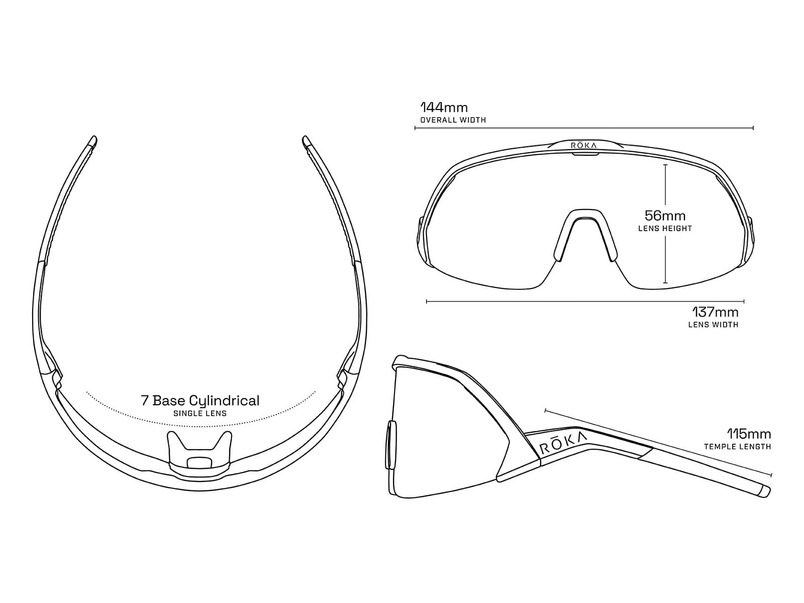 【ROKA / ロカ】MATADOR AIR　Gloss White（HC Fusion Mirror）