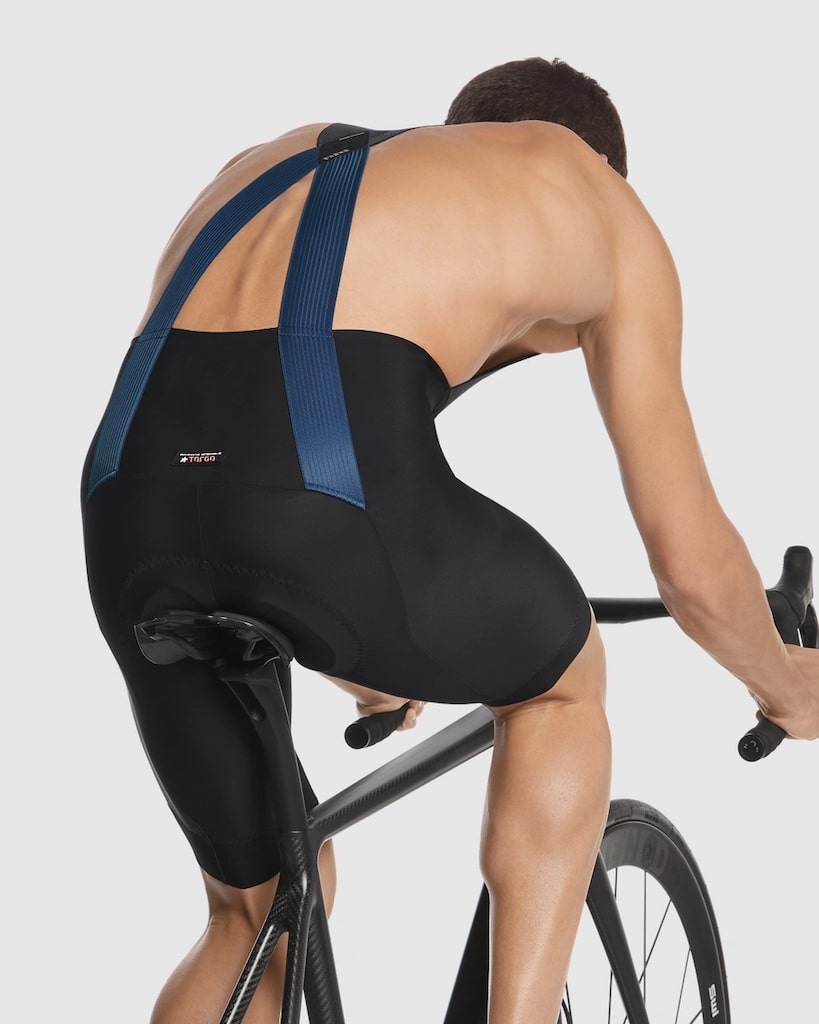 SALE【ASSOS / アソス】EQUIPE RS BIB SHORTS S9 TARGA stone blue（レーシング系 ビブショーツ）