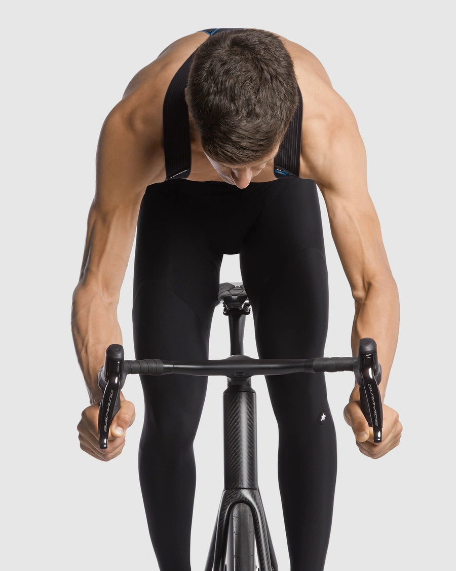 【OUTLET】2023 EQUIPE R "HABU" WINTER BIB TIGHTS S9（下腹部に防風ソフトシェルが入り、太腿〜膝下にかけてフリース生地が二重になることで、大都市近郊の冬にちょうど良いスペックのビブタイツ / パッド厚9mm）