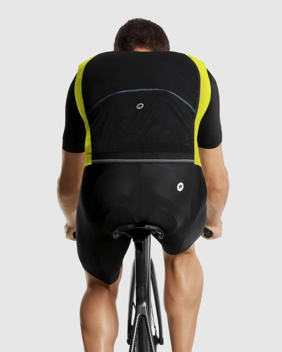 【OUTLET】2023 MILLE GTS SPRING FALL VEST C2 fluo yellow（背面がメッシュになったソフトシェルベスト）
